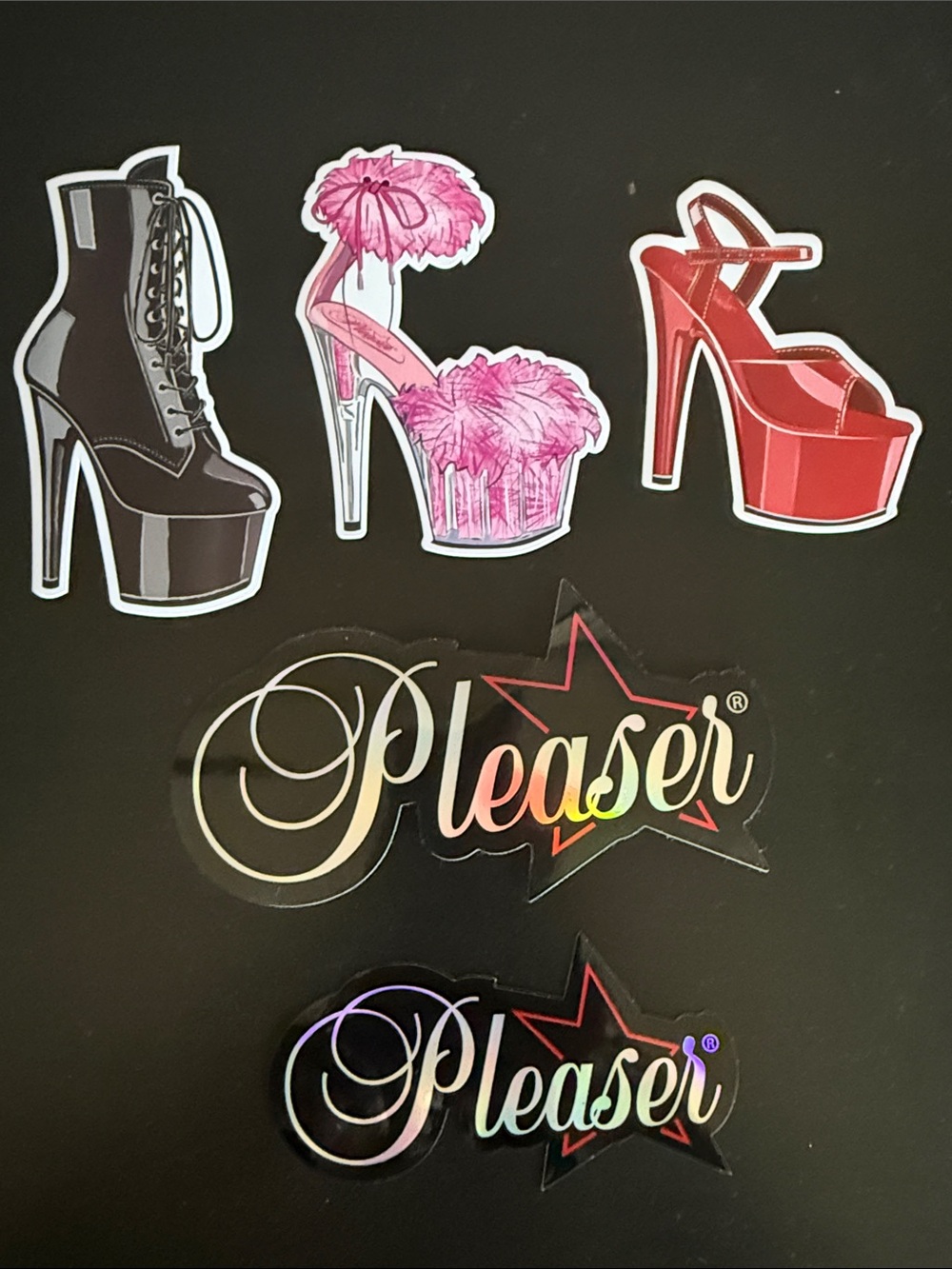 Pleaser Stickers